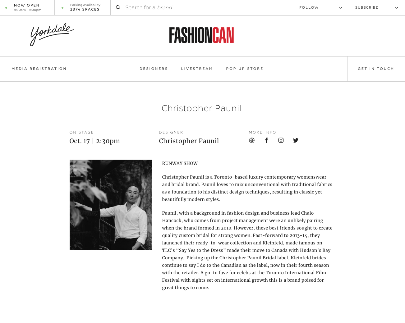 DESIGNER: Christopher Paunil